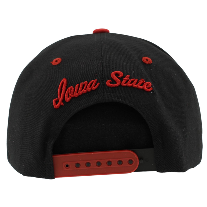 Iowa State Cyclones Black/Red Snapback ISU Hat