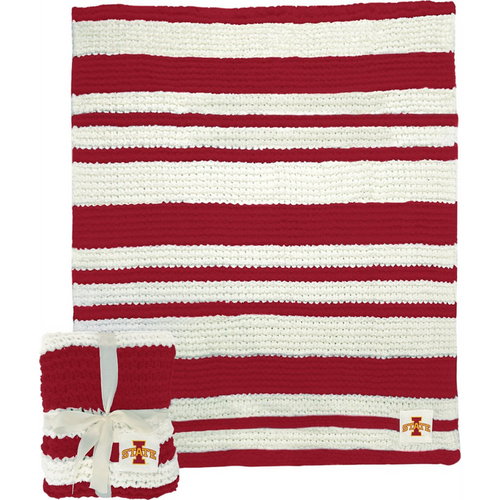 Iowa State Cyclones Cable Knit Throw 50x60