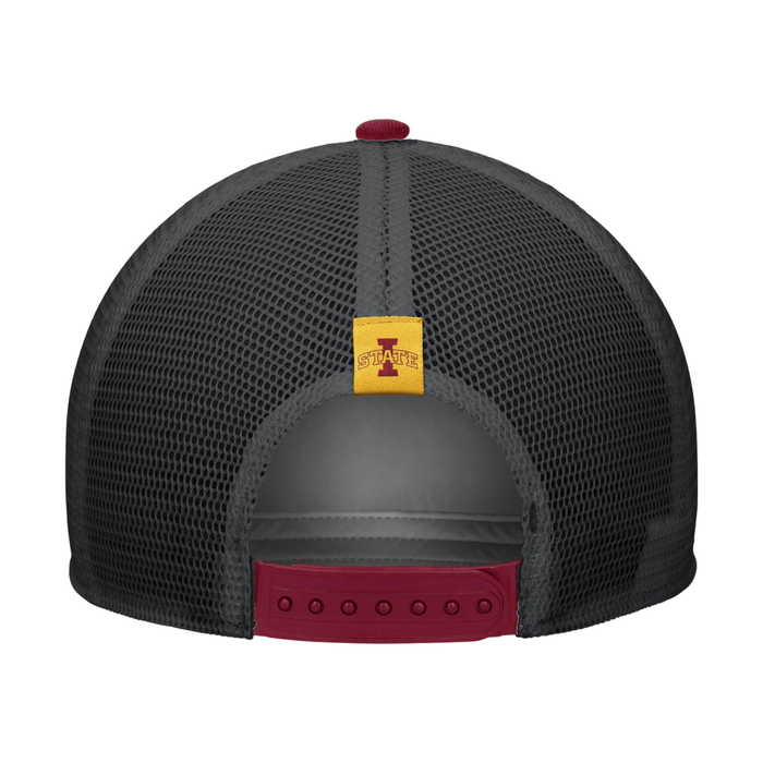 Iowa State Cyclones Hat Nike Rise Pinch Panel Meshback Red/Black Rope