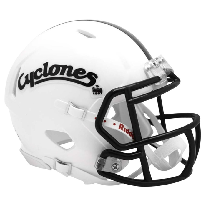 Iowa State Cyclones Mini Speed Football Helmet White Script