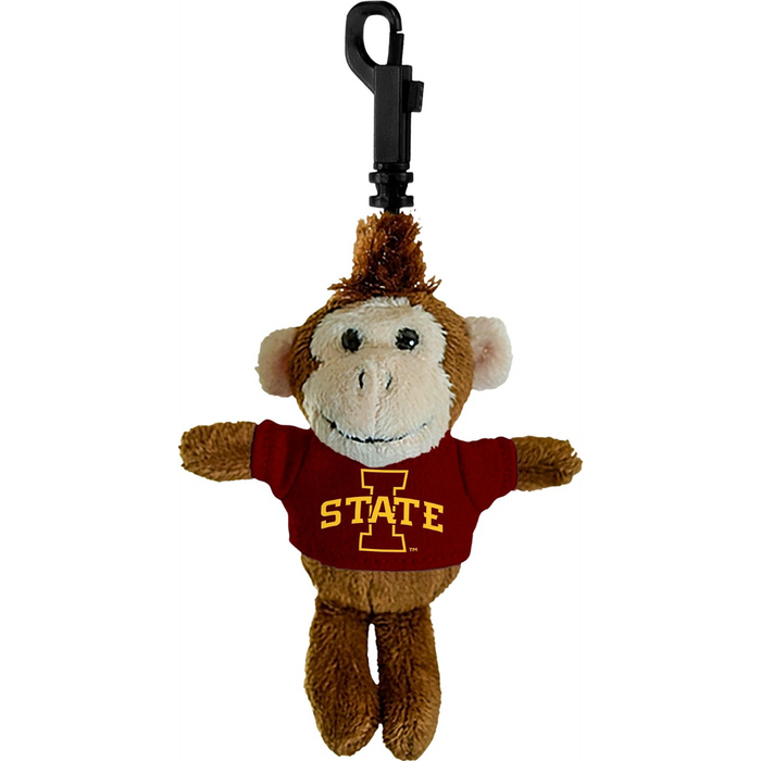 Iowa State Cyclones Plush Monkey Keychain