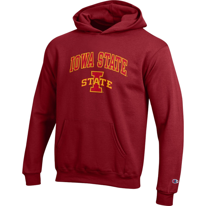 Iowa State Cyclones Youth Red Champion Arch Hoodie