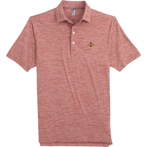 Iowa State University Men's Heather Red Johnnie-O Polo