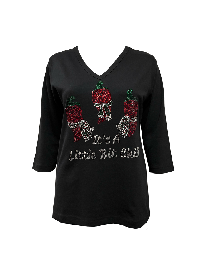 It's A Little Bit Chili 3/4 Sleeve Shirt