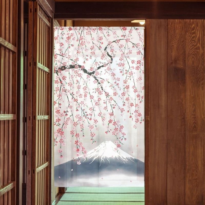 Japanese Noren Mount Fuji 85 x 150 cm (33.5’’ x 59’’)