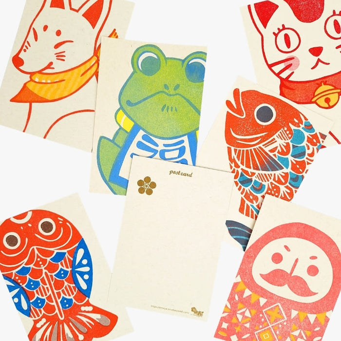 Japanese Postcard – Maneki Neko