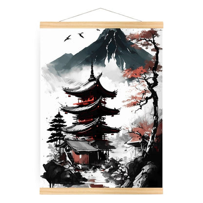 Japanese Poster - Pagoda View A3