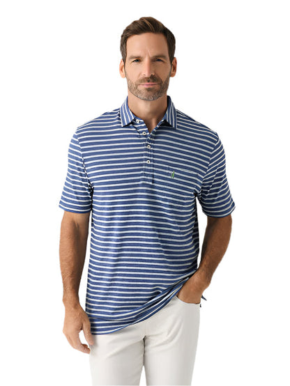 Johnnie O Men's The Original Polo Matthis Stripe Apparel Johnnie-O Ocean Caper Small