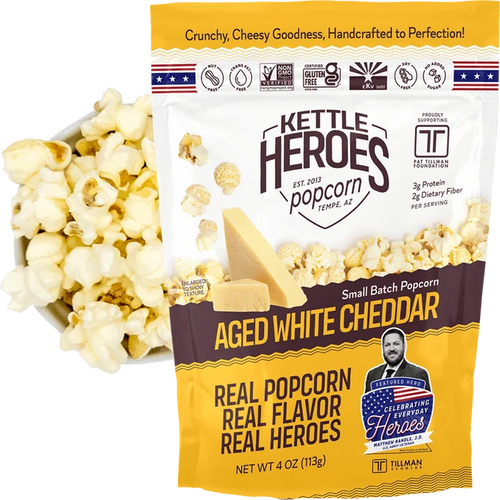 Kettle Heroes - Aged White Cheddar Popcorn