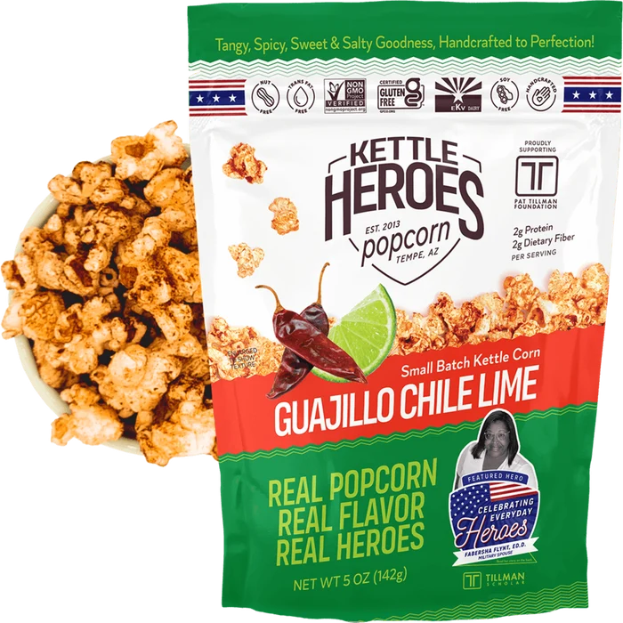 Kettle Heroes - Guajillo Chile Lime Popcorn