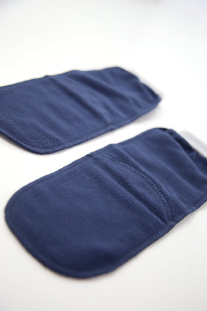 Pair of pastel kids fleece socks – front view