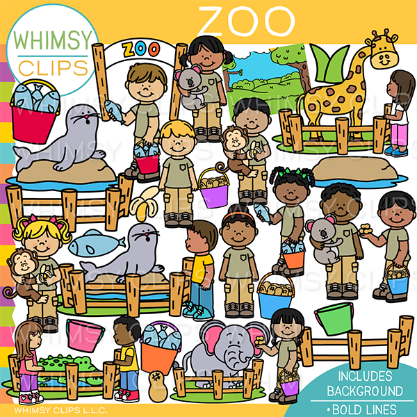 Kids Zoo Clip Art