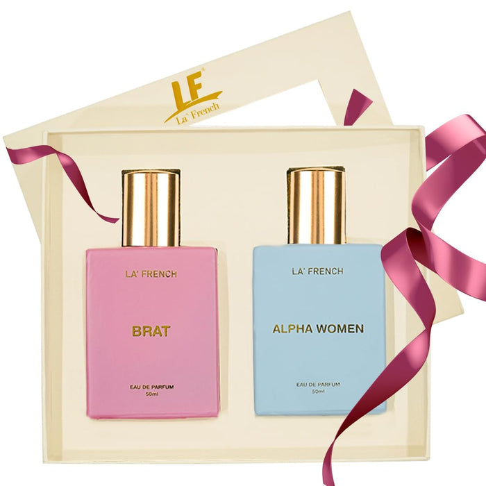 La French Unisex Perfume Gift Set Brat & Alpha Women Gift Set (2 x 50ml)