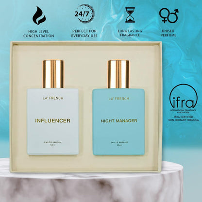 La French Unisex Perfume Gift Set Influencer & Night Manager Gift Set (2 x 50ml)