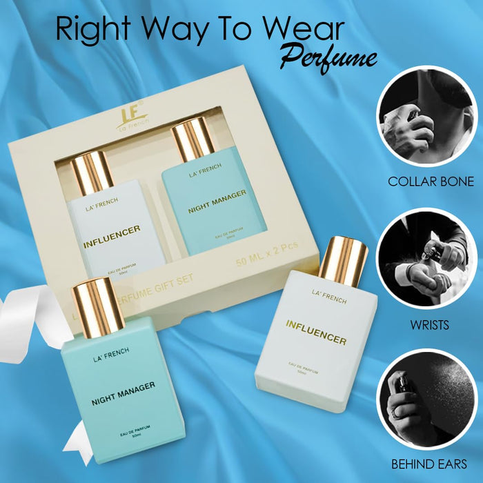 La French Unisex Perfume Gift Set Influencer & Night Manager Gift Set (2 x 50ml)