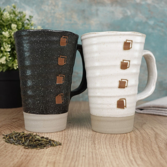 Large White Japanese Mug