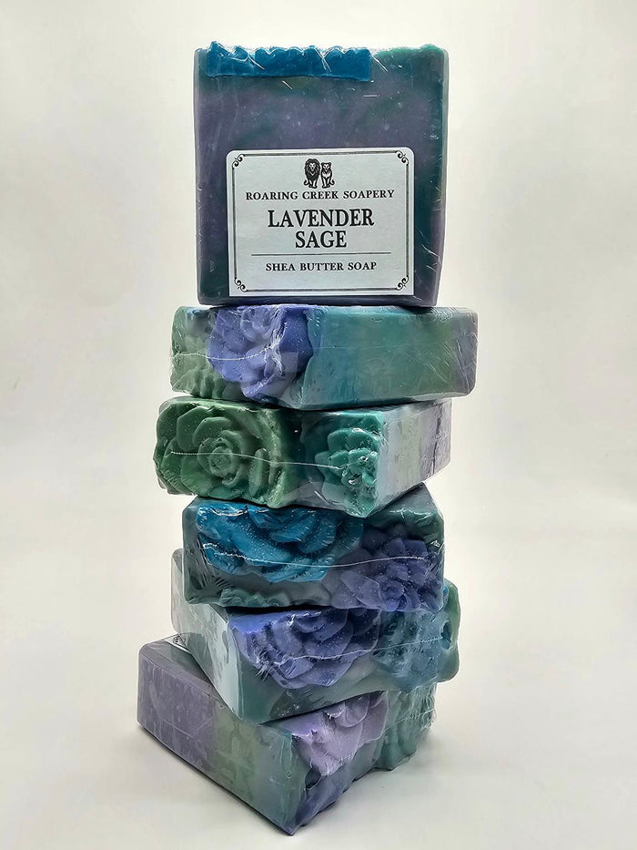 |Lavender & Sage| Soap Bar with Shea Butter