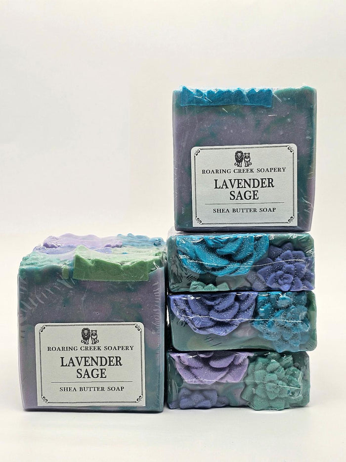 |Lavender & Sage| Soap Bar with Shea Butter