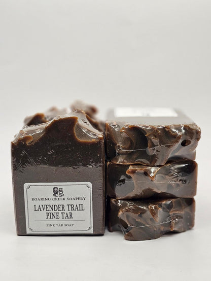 |Lavender Trail| Pine Tar Soap with Lavender Essential Oil scented