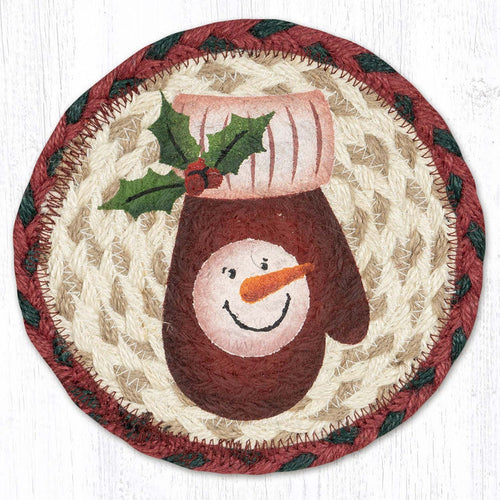 LC-875 Snowman Mitten 7" Round
