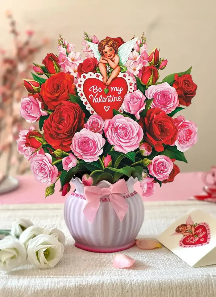 Life Sized Pop-Up Flower Bouquet: Cupid's Valentine