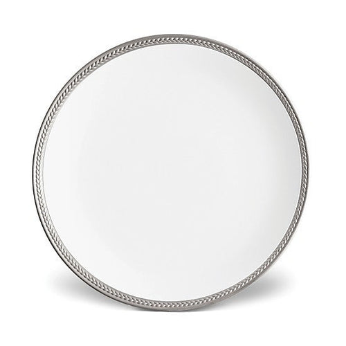 L'Objet  Soie Tressée Platinum Dinner Plate - RSVP Style