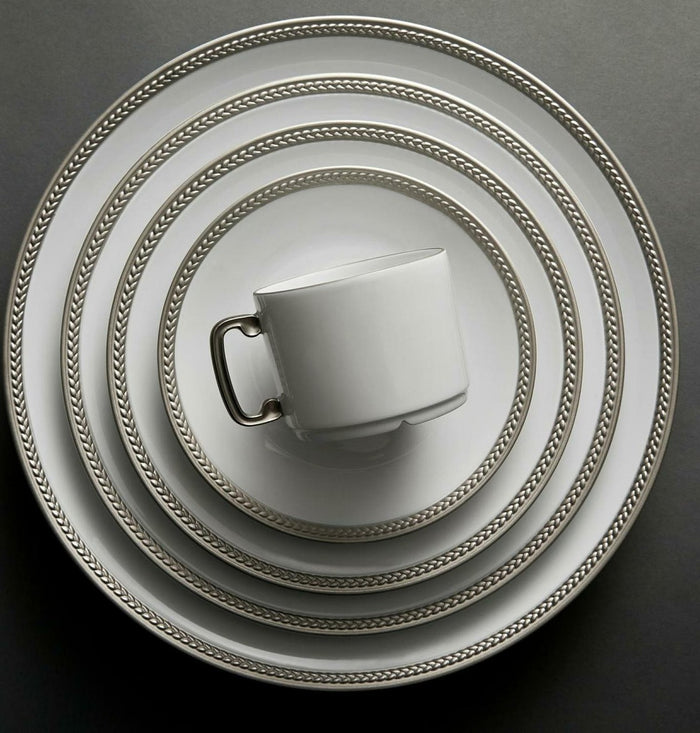 L'Objet  Soie Tressée Platinum Dinner Plate - RSVP Style