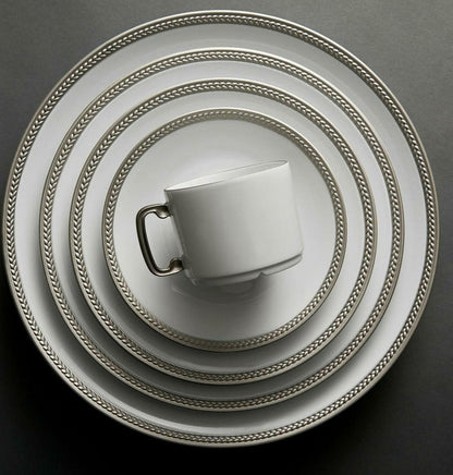 L'Objet  Soie Tressée Platinum Dinner Plate - RSVP Style