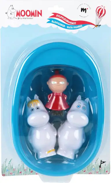 Moomin Bathtub and 3 Figures - Soposopo