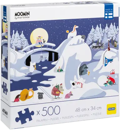 Peliko Moomin Puzzle 500 Pieces - Winter Landscape - Soposopo