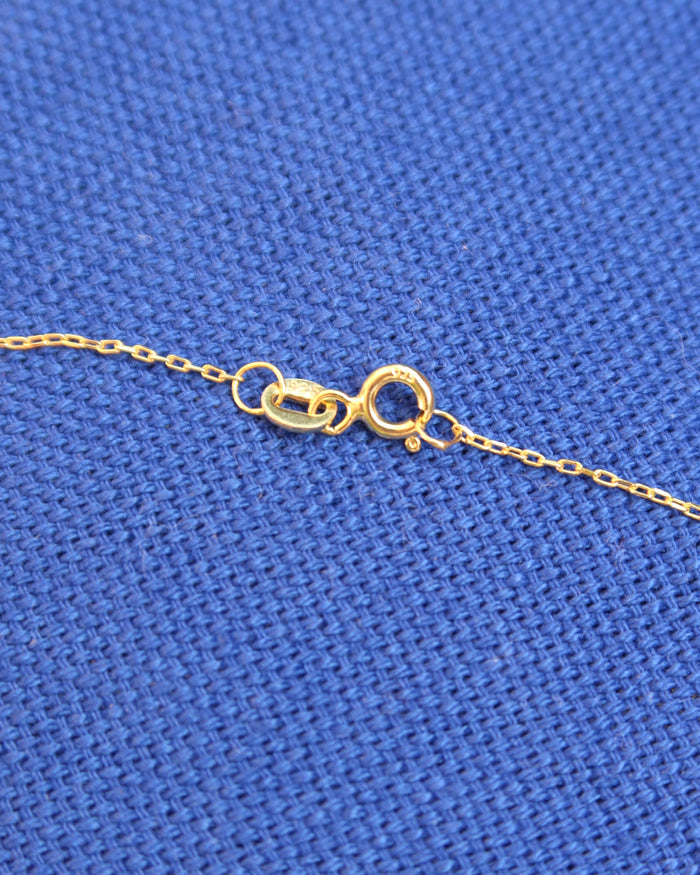 Gold-plated sterling silver 925 necklace with spring ring clasp