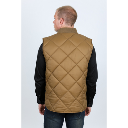Men's Insulated Reversable Vest - Beige