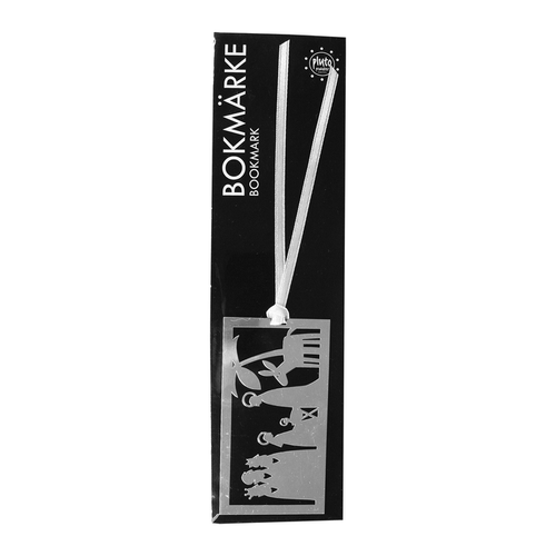 Silver nativity scene metal bookmark Christian bookmark religious gift