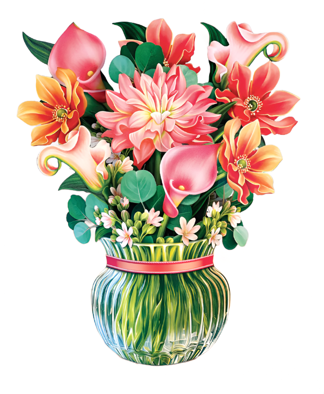 Mini Pop-Up Flower Bouquet: Dear Dahlia