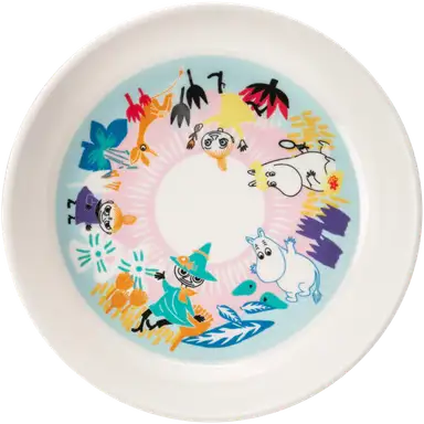 Martinex Moomin melamine deep plate Meadow - Soposopo