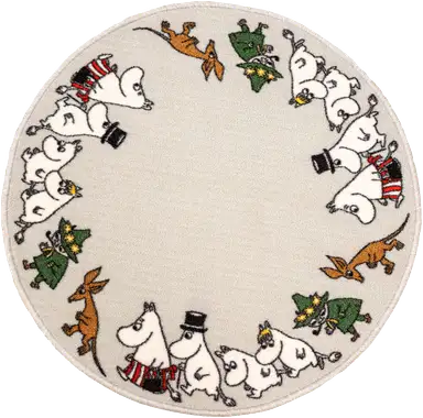 Moomin rug Exploration round 80 cm - Soposopo