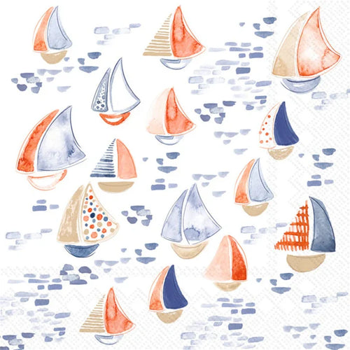 Nantucket Sailboat Cocktail Napkins