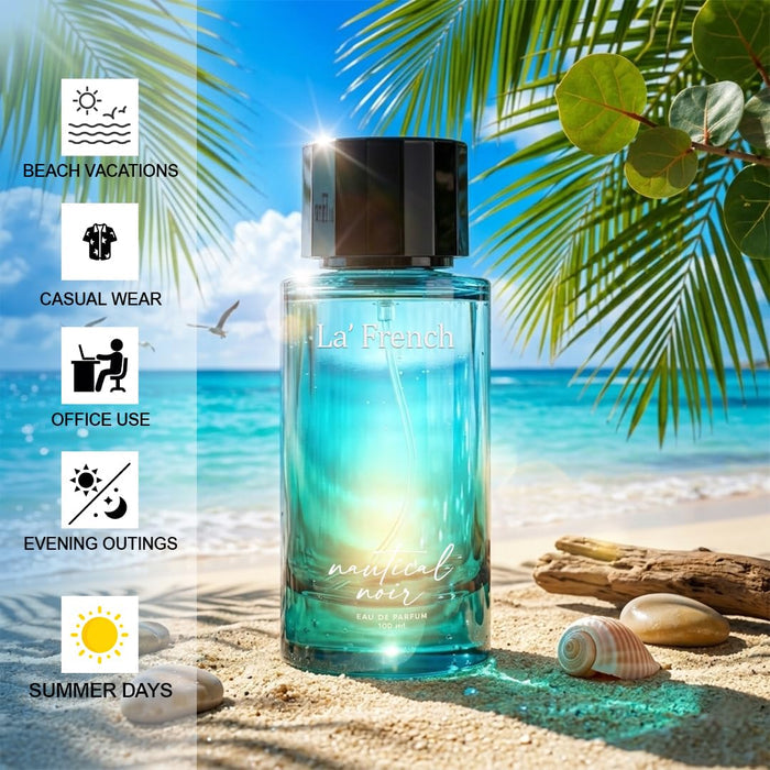 Nautical Noir Perfume for Men & Women 100ml | Aqua Woody Fragrance