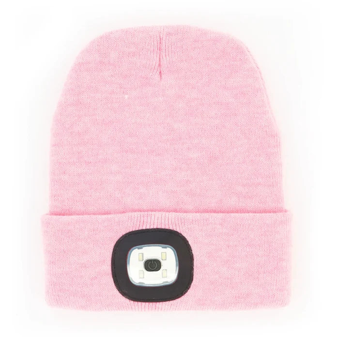 Night Scope Rechargeable LED Beanie - Lt. Pink - Plunkett's Hallmark