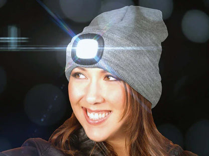 Night Scope Rechargeable LED Beanie - Wildcat - Plunkett's Hallmark