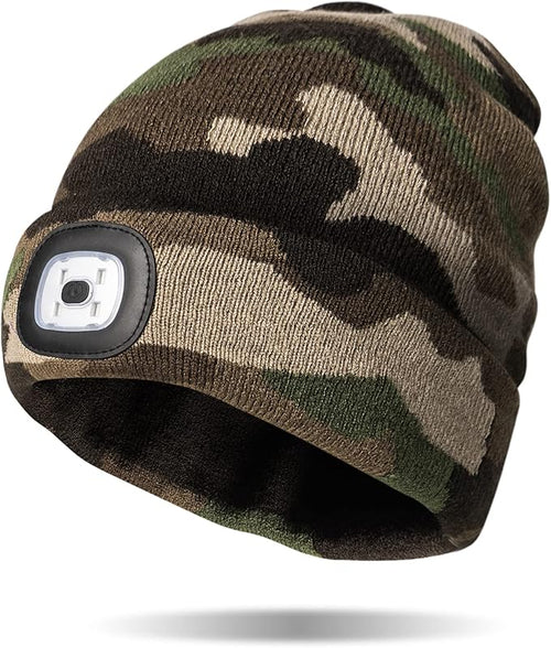Night Scope Rechargeable LED Beanie - Woodland - Plunkett's Hallmark