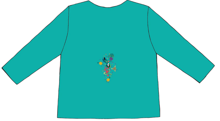 Nuevo Desert Huipil 3/4 Sleeve Sabaku - Jade