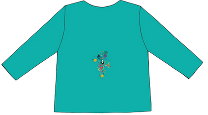 Nuevo Desert Huipil 3/4 Sleeve Sabaku - Jade
