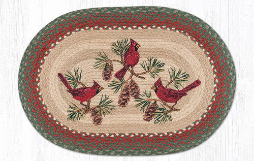 OP-025 Cardinals Oval Rug