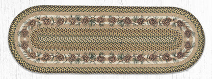OP-051 Needles & Cones Oval Rug