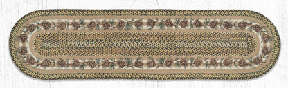 OP-051 Needles & Cones Oval Rug