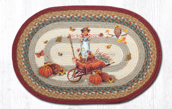 OP-222 Pumpkin Celebration Oval Rug