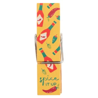 Painted Wooden Chip Clips
