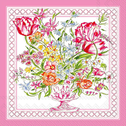 Pink Botanical Cocktail Napkins