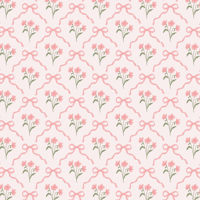 Pink Bows and Blossoms -Champagne Collection - B Social Boutique